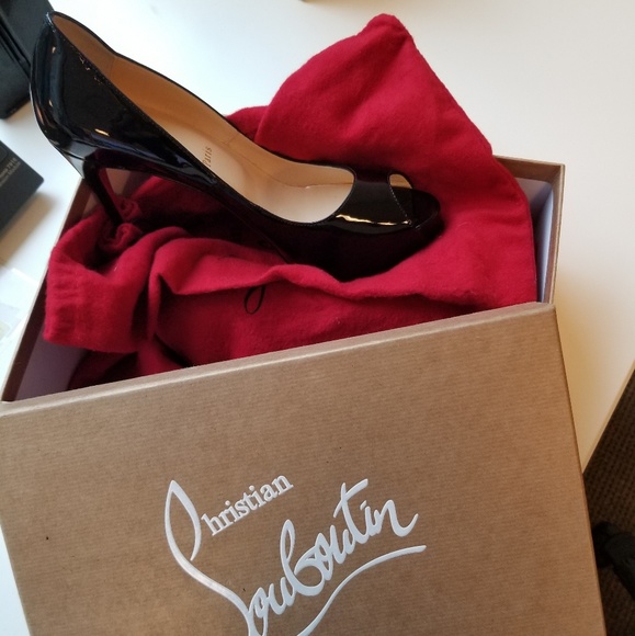 Christian Louboutin Shoes - NEVER WORN - Christian Louboutin Peep toe paten le Christian Louboutin Shoes - NEVER WORN - Christian Louboutin Peep toe paten le